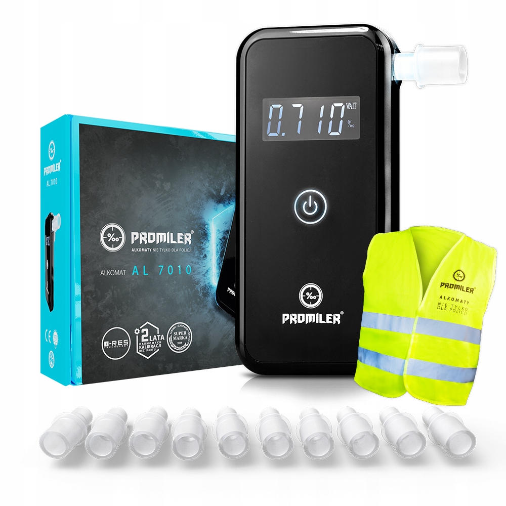 Polovodičový alkohol tester Promiler AL 7010